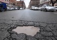 Roma, con il maltempo voragini nell'asfalto © ANSA