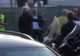 Grillo arriva alla manifestazione a Bocca della verita' © ANSA