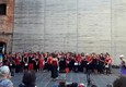 Leggi razziali :coristi europei cantano Bella Ciao in Risiera (ANSA)