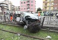 Betoniera travolge 20 auto a Roma, 4 feriti © ANSA
