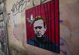 'Navalny libero', l'opera di street art per le vie di Roma © ANSA