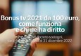 Bonus tv 2021 da 100 euro, come funziona e chi ne ha diritto © ANSA