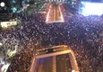 Israele, manifestazione anti-Netanyahu a Tel Aviv: la protesta vista dall'alto (ANSA)