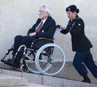 Un veterano della II Guerra Mondiale alle celebrazioni © EPA