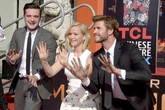 Le star di Hunger Games e le 'impronte' al TCL Chinese Theatre a Hollywood © Ansa