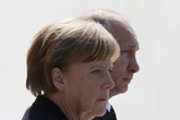 Angela Merkel visits Moscow [ARCHIVE MATERIAL 20150510 ] (ANSA)