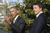 Obama a Renzi, noi fortunati, sposato due donne fantastiche (ANSA)