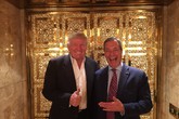 Nigel Farage e Donald Trump - da Twitter (ANSA)