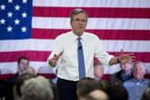 Jeb Bush Campaigns in New Hampshire (ANSA)