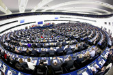 L'aula di Strasburgo del Parlamento europeo - Fonte: PE (ANSA)
