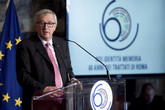 Jean-Claude Juncker a Roma per i 60 anni dei Trattati - fonte: EP (ANSA)