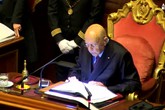 Napolitano apre la XVIII legislatura al Senato