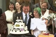 A Los Angeles matrimonio in stile 'Star wars'