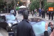 Mattarella arriva nella sua casa a Palermo
