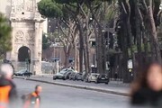 Daniel Craig-007 si allena a guidare a Roma