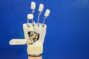 La mano robotica piega indice e pollice (fonte: Scuola Superiore Sant'Anna)