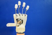 La mano robotica piega le dita (fonte: Scuola Superiore Sant'Anna)