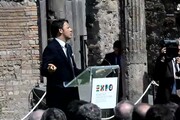 Renzi arriva a Pompei