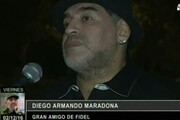 Maradona a Cuba per i funerali di Castro