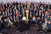 Foto di gruppo dei candidati agli Oscar, dopo la cena di Gala ad Hollywood