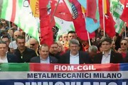 Metalmeccanici: a Milano corteo con Landini