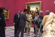 Renzi e Abe agli Uffizi tra Michelangelo e Botticelli