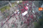 Bruxelles, scontri al corteo dei sindacati