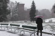 Maltempo, primo strato di neve su Torino
