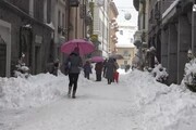 Pioggia e vento, neve sulle Alpi, Cortina in tilt