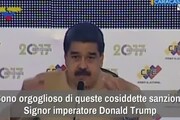 Sanzioni a Maduro da Usa, 'ne sono orgoglioso'