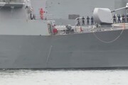 Nave da guerra Usa urta tanker vicino Singapore