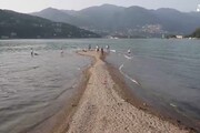 Sos siccita' al lago di Como