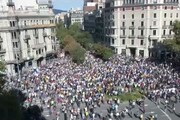 A Barcellona protesta dopo blitz Guardia Civil