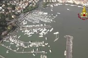 Portofino dopo la tempesta, le immagini dall'alto