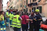 Esplosione a Livorno, ustionata una donna