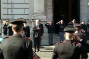 Roma, l'omaggio delle forze dell'ordine ai due poliziotti uccisi a Trieste