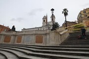 Roma, chiusa la scalinata di Trinita' dei Monti