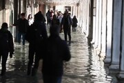 Venezia: acqua alta si ferma a 144 cm