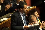 Salvini al Senato: Io ragazzo fortunato, vado avanti senza paura