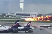 Mosca, aereo in fiamme costretto all'atterraggio