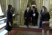 Mattarella riceve Conte e i ministri al Quirinale