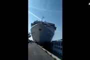 Incidente nave: il momento della collisione