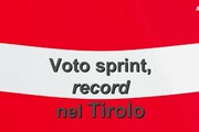 Voto sprint, record nel Tirolo