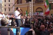 Salvini: 'Piazza eversiva? Noi a volto scoperto e disarmati non come le zecche'