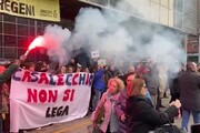 Casalecchio, Salvini contestato: 'Torna a casa'