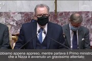 Attentato a Nizza, l'Assemblea nazionale osserva un minuto di silenzio