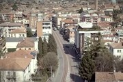 Coronavirus, Padova vista dall'alto: la citta' e' deserta