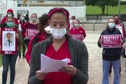 Coronavirus, gli infermieri protestano alla Casa Bianca: 'Non siamo protetti'