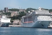 Genova, ferma al porto la nave Msc Fantasia: a bordo 8 contagiati