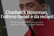 Chadwick Boseman, l'ultimo tweet e' da record